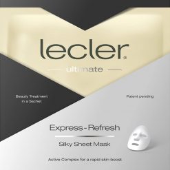 Greito poveikio šilkinė lakštinė veido kaukė Lecler "Express - Refresh"
