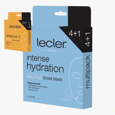 Drėkinanti lakštinė veido kaukė Lecler INTENSE-HYDRATION