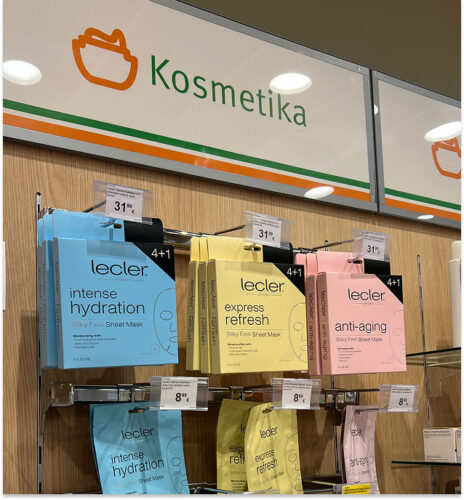 Stangrinanti lakštinė veido kaukė Lecler ANTI-AGING